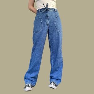 Vintage Y2K Express Women’s Mid-rise Blue Jeans Size 6